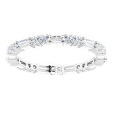 Platinum 3/4 CTW Diamond Eternity Band Size 6.5  -123377:623:P-ST-WBC