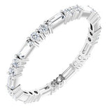 Platinum 3/4 CTW Diamond Eternity Band Size 7.5  -123377:631:P-ST-WBC