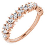14K Rose 1/2 CTW Diamond Tilted Marquise Anniversary Band -123396:602:P-ST-WBC