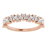 14K Rose 1/2 CTW Diamond Tilted Marquise Anniversary Band -123396:602:P-ST-WBC