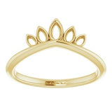 14K Yellow Marquise-Shaped Crown Ring  -51806:102:P-ST-WBC