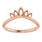 14K Rose Marquise-Shaped Crown Ring  -51806:103:P-ST-WBC