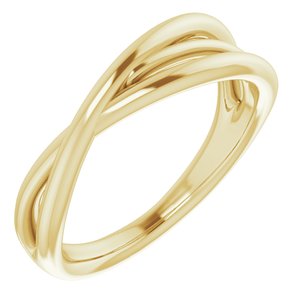 14K Yellow Criss-Cross Ring-51813:102:P-ST-WBC
