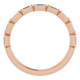 14K Rose 1/4 CTW Diamond Anniversary Band-123020:602:P-ST-WBC