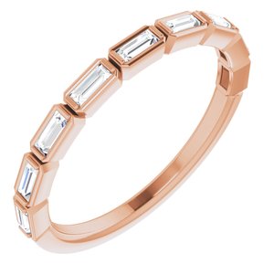14K Rose 1/4 CTW Diamond Anniversary Band-123020:602:P-ST-WBC