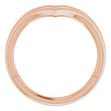 14K Rose Double V Ring  -51814:103:P-ST-WBC
