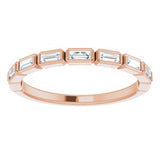 14K Rose 1/4 CTW Diamond Anniversary Band-123020:602:P-ST-WBC
