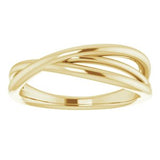 14K Yellow Criss-Cross Ring-51813:102:P-ST-WBC