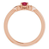 14K Rose Chatham¬Æ Lab-Created Ruby Youth Heart Ring      -71987:641:P-ST-WBC