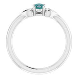 Sterling Silver Chatham¬Æ Lab-Created Alexandrite Youth Heart Ring  -71987:671:P-ST-WBC