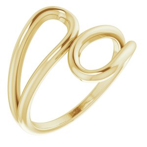 14K Yellow Loop Bypass Ring-51812:102:P-ST-WBC