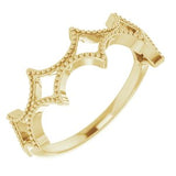 14K Yellow Stackable Geometric Ring  -51821:102:P-ST-WBC