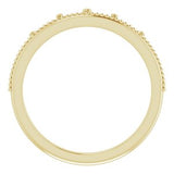 14K Yellow Stackable Crown Ring -51827:102:P-ST-WBC