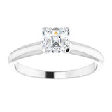 14K White 3/8 CT Diamond Engagement Ring-122005:1040:P-ST-WBC