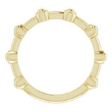 14K Yellow Beaded Bar Ring-51832:102:P-ST-WBC