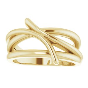 14K Yellow Bypass Freeform Ring  -51815:102:P-ST-WBC