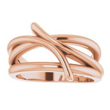 14K Rose Bypass Freeform Ring  -51815:103:P-ST-WBC