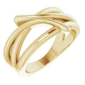 14K Yellow Bypass Freeform Ring  -51815:102:P-ST-WBC