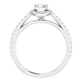 14K White 3/4 CTW Diamond Halo-Style Engagement Ring-121987:60005:P-ST-WBC