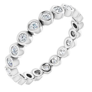 Platinum 3/8 CTW Diamond Eternity Band -123624:60223:P-ST-WBC