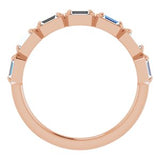 14K Rose 1/2 CTW Diamond Anniversary Band   -123020:609:P-ST-WBC