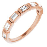 14K Rose 1/2 CTW Diamond Anniversary Band   -123020:609:P-ST-WBC