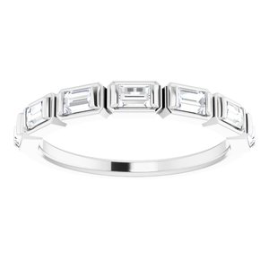 Platinum 1/2 CTW Diamond Anniversary Band   -123020:610:P-ST-WBC