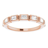 14K Rose 1/2 CTW Diamond Anniversary Band   -123020:609:P-ST-WBC