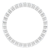 14K White 5/8 CTW Diamond Eternity Band Size 5-122107:60006:P-ST-WBC