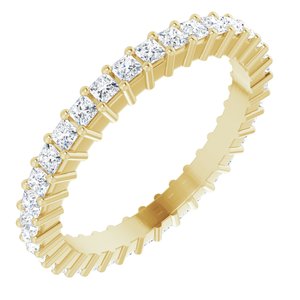 14K Yellow 7/8 CTW Diamond Square Eternity Band Size 5-122107:60084:P-ST-WBC