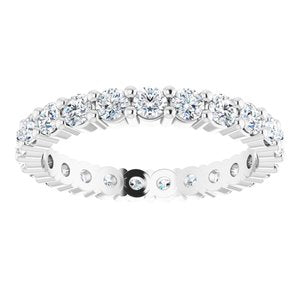 Platinum 1 1/6 CTW Diamond Round Eternity Band Size 5-122107:60066:P-ST-WBC