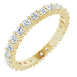 14K Yellow 3/4 CTW Diamond Round Eternity Band Size 5-122107:60027:P-ST-WBC