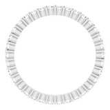 Platinum 1/2 CTW Diamond Round Eternity Band Size 5-122107:60057:P-ST-WBC