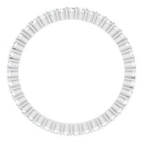 Platinum 3/8 CTW Diamond Round Eternity Band Size 5-122107:60054:P-ST-WBC