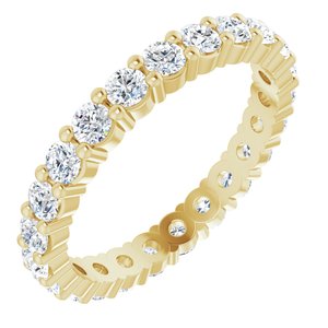 14K Yellow 1 1/6 CTW Diamond Round Eternity Band Size 5-122107:60030:P-ST-WBC