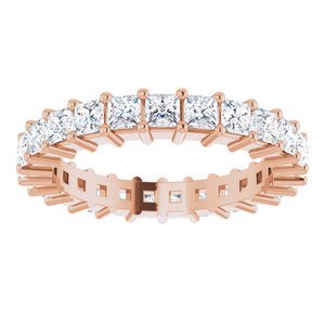 14K Rose 1 3/4 CTW Diamond Square Eternity Band Size 5-122107:60911:P-ST-WBC