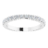 14K White 5/8 CTW Diamond Eternity Band Size 5-122107:60006:P-ST-WBC