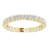 14K Yellow 3/4 CTW Diamond Round Eternity Band Size 5-122107:60027:P-ST-WBC