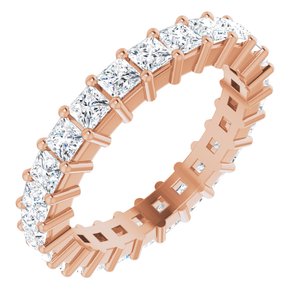 14K Rose 1 3/4 CTW Diamond Square Eternity Band Size 5-122107:60911:P-ST-WBC