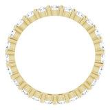 14K Yellow 1 1/6 CTW Diamond Round Eternity Band Size 5-122107:60030:P-ST-WBC