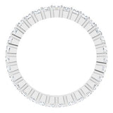 Platinum 1 CTW Diamond Square Eternity Band Size 5-122107:60105:P-ST-WBC