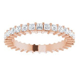 14K Rose 1 CTW Diamond Square Eternity Band Size 5-122107:60096:P-ST-WBC