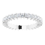 Platinum 1 CTW Diamond Square Eternity Band Size 5-122107:60105:P-ST-WBC