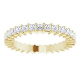 14K Yellow 1 CTW Diamond Square Eternity Band Size 5-122107:60087:P-ST-WBC