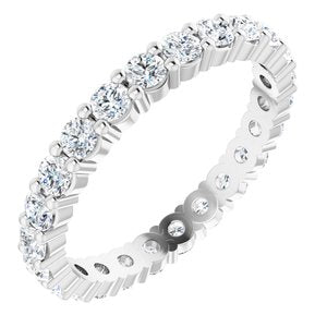 Platinum 1 1/5 CTW Diamond Round Eternity Band Size 6-122107:60067:P-ST-WBC