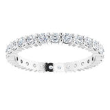 Platinum 3/4 CTW Diamond Round Eternity Band Size 6-122107:60064:P-ST-WBC