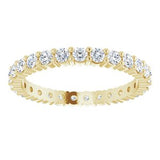 14K Yellow 3/4 CTW Diamond Round Eternity Band Size 6-122107:60028:P-ST-WBC