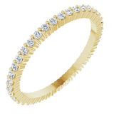 14K Yellow 3/8 CTW Diamond Round Eternity Band Size 6-122107:60019:P-ST-WBC