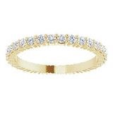 14K Yellow 5/8 CTW Diamond Round Eternity Band Size 6-122107:60025:P-ST-WBC