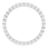 14K White 5/8 CTW Diamond Eternity Band Size 6-122107:60007:P-ST-WBC